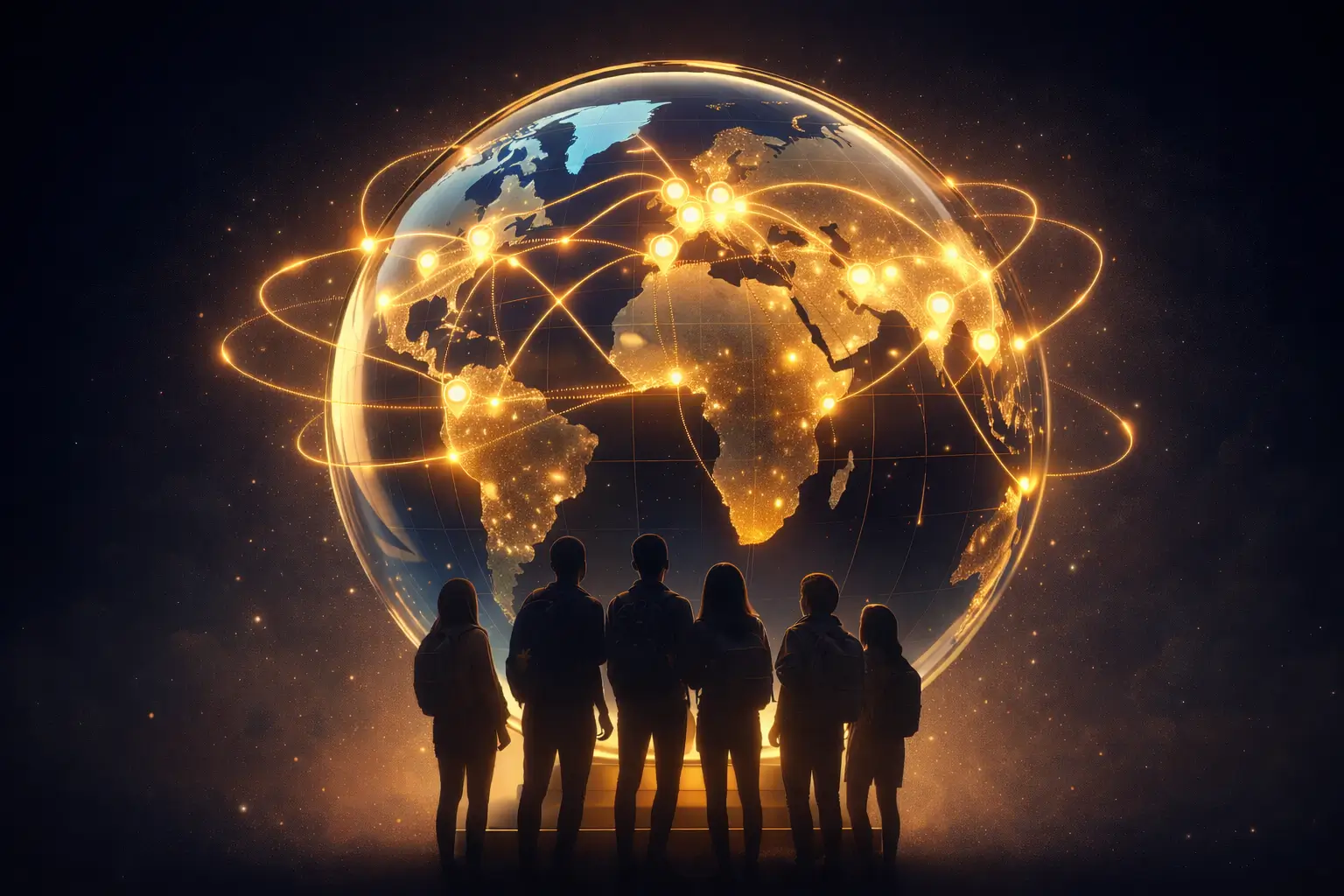 world map students - come study international